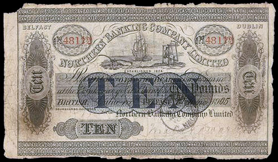 Northern Banking Company Limited 10 Pounds 1 June 1905