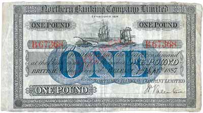 Northern Banking Company Limited, One Pound, 1887