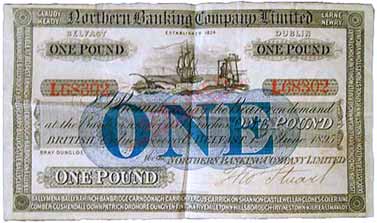 Northern Banking Company Limited, One Pound, 1895