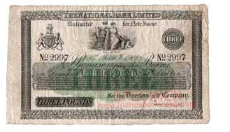 National Bank ten pounds 1915