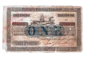 Northern Bank, one pound 1912