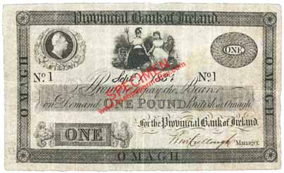 provincial bank of ireland 1 pound 1834