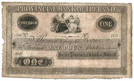 provincial bank of ireland one pound 1825