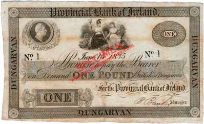 provincial bank of ireland one pound 1835