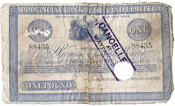 Provincial Bank of Ireland One Pound 1903