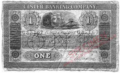 ulster banking company one pound 1861