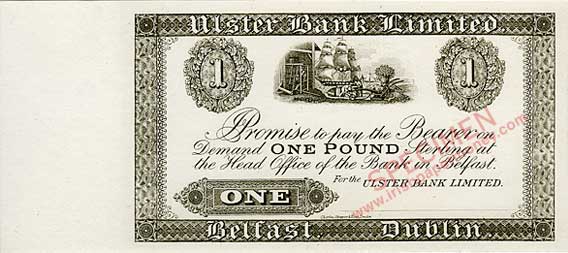 Ulster Bank One Pound proof 1920