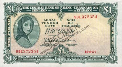 Ireland One Pound 1957